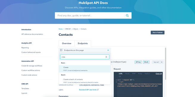 46 HubSpot API Docs